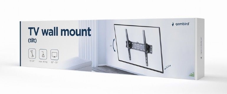 Gembird WM-55T-02 Tilt TV Wall Mount 32”-55" Black