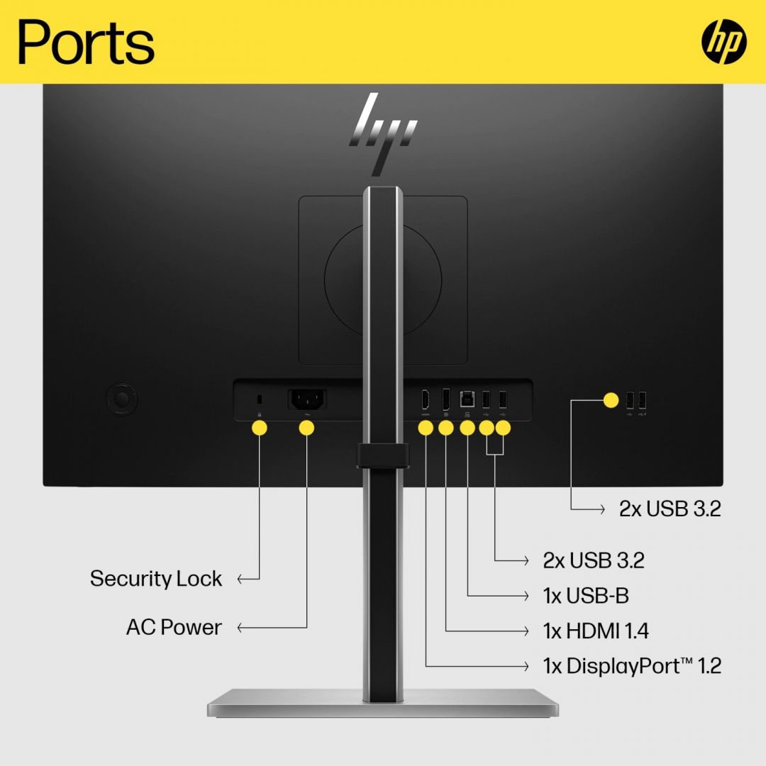 HP 23,8" E24q G5 IPS LED