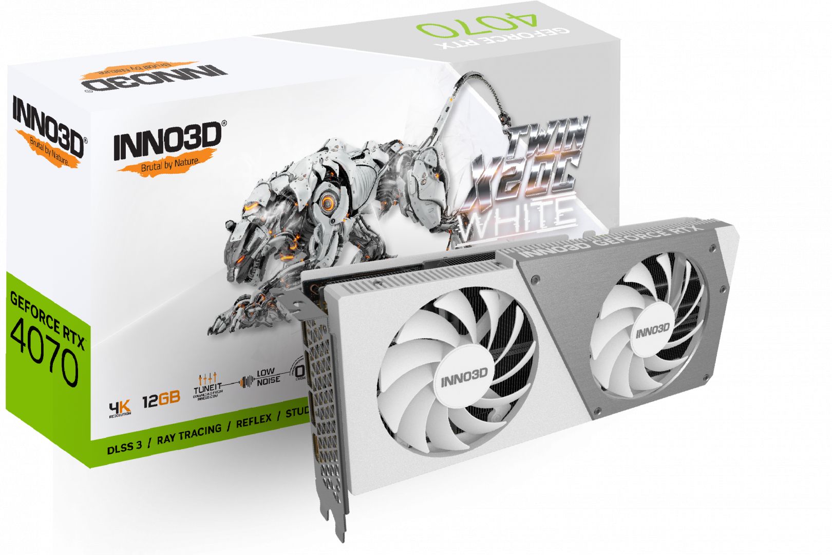 Inno3D Geforce RTX 4070 12GB GDDR6X TWIN X2 OC White