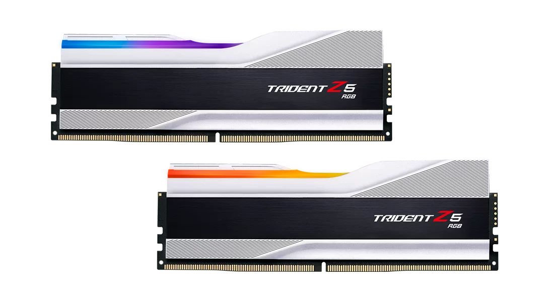 G.SKILL 48GB DDR5 8000MHz Kit(2x24GB) Trident Z5 RGB Metallic Silver