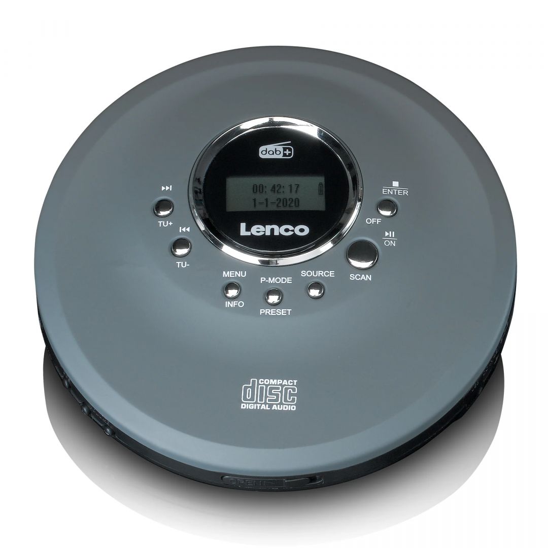 Lenco CD-400GY Portable CD/ MP3 Player for CD, CD-R, CD-RW Grey