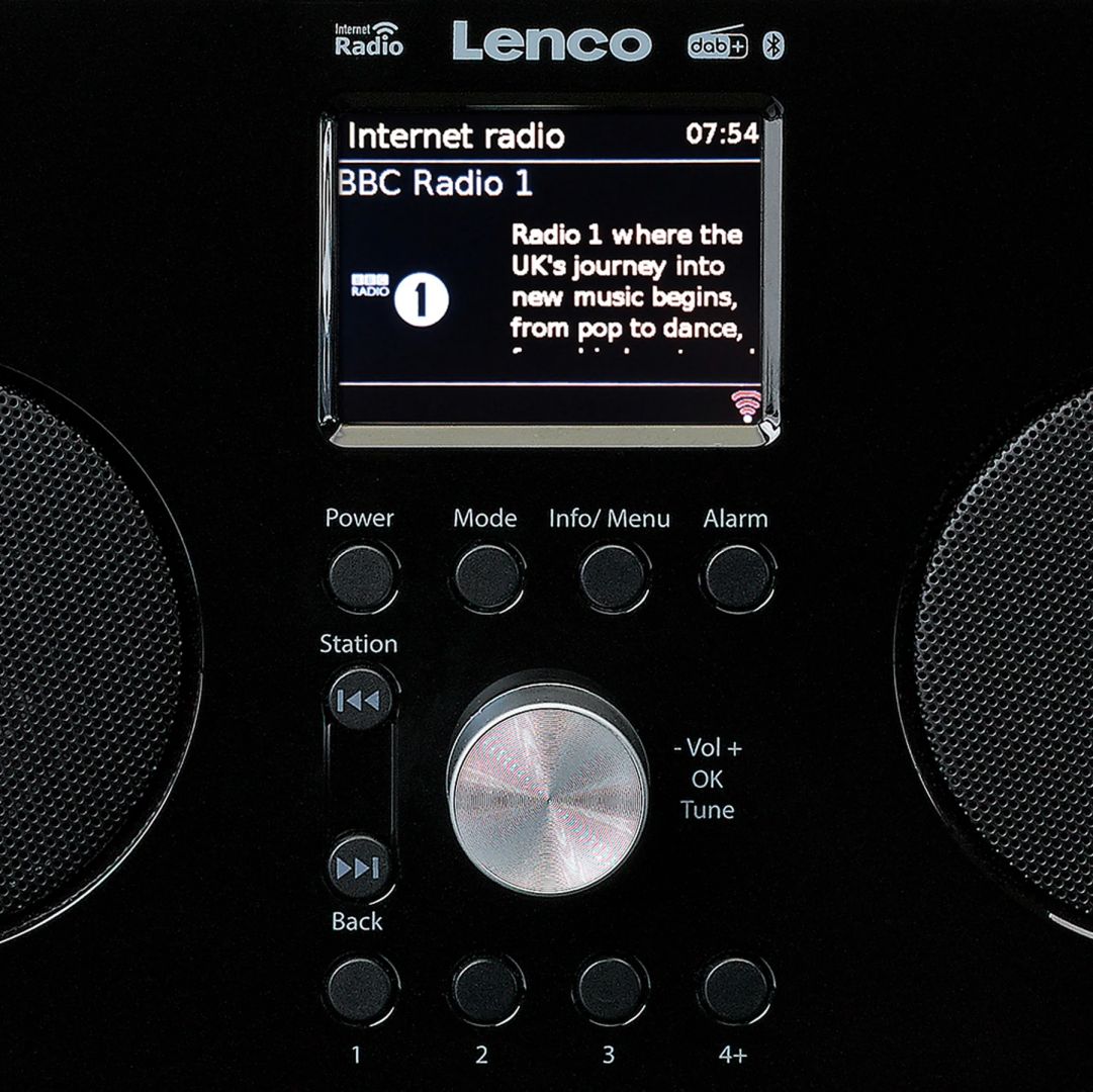 Lenco PIR-645WH  Internet, DAB, FM RADIO, Bluetooth Black