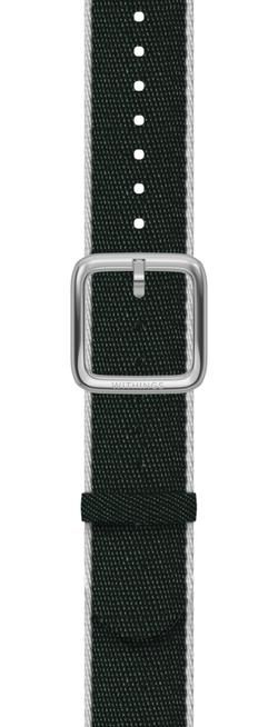 Withings Recycled Woven PET Wristband 18mm Khaki Green, White & Silver