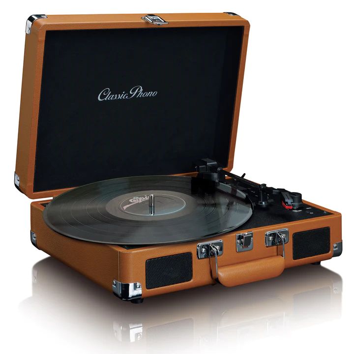 Lenco TT-10BN Suitcase Turntable with speakers Brown