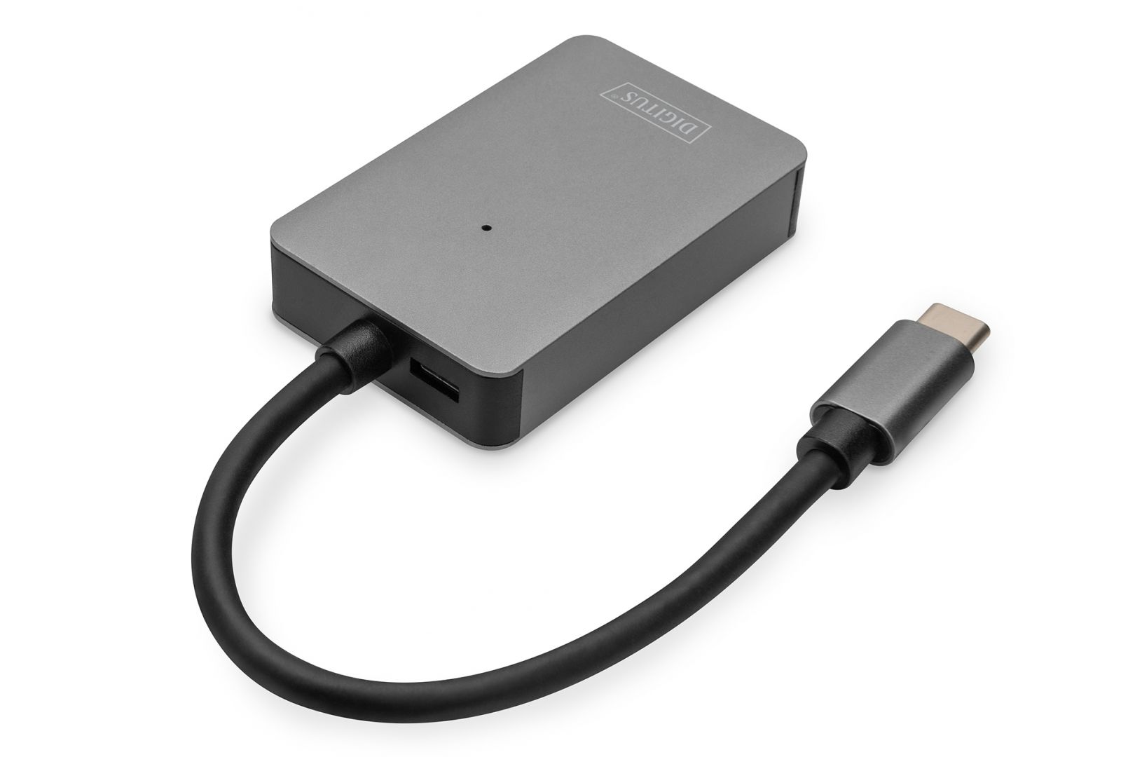 Digitus DA-70333 USB-C Card Reader 2 Port High Speed Space Gray