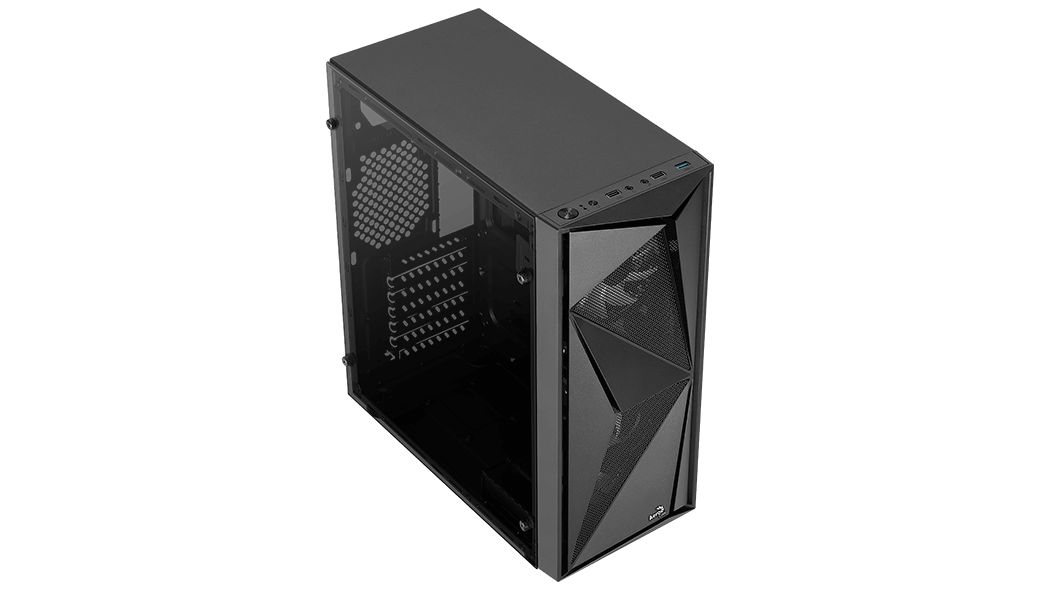 Aerocool Glider Cosmo Tempered Glass Black