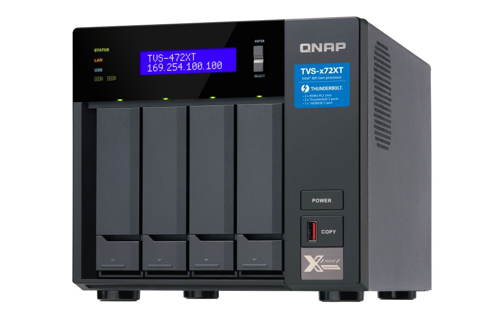 QNAP TVS-472XT-I3-4G (4GB) (4 HDD)