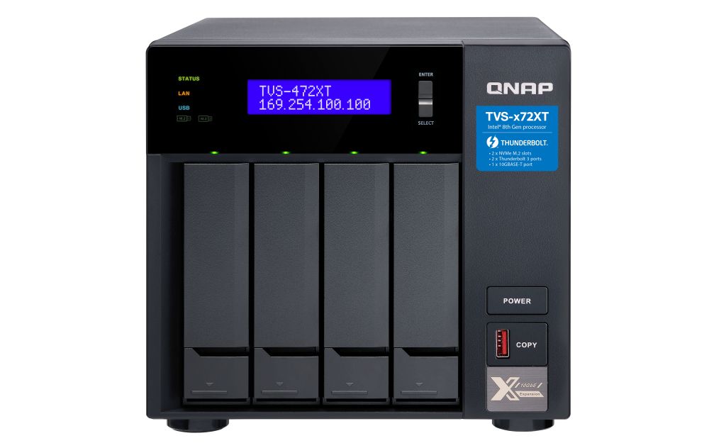 QNAP TVS-472XT-I3-4G (4GB) (4 HDD)