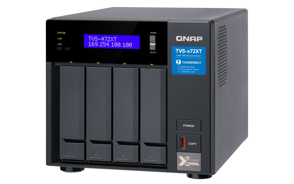 QNAP TVS-472XT-I3-4G (4GB) (4 HDD)