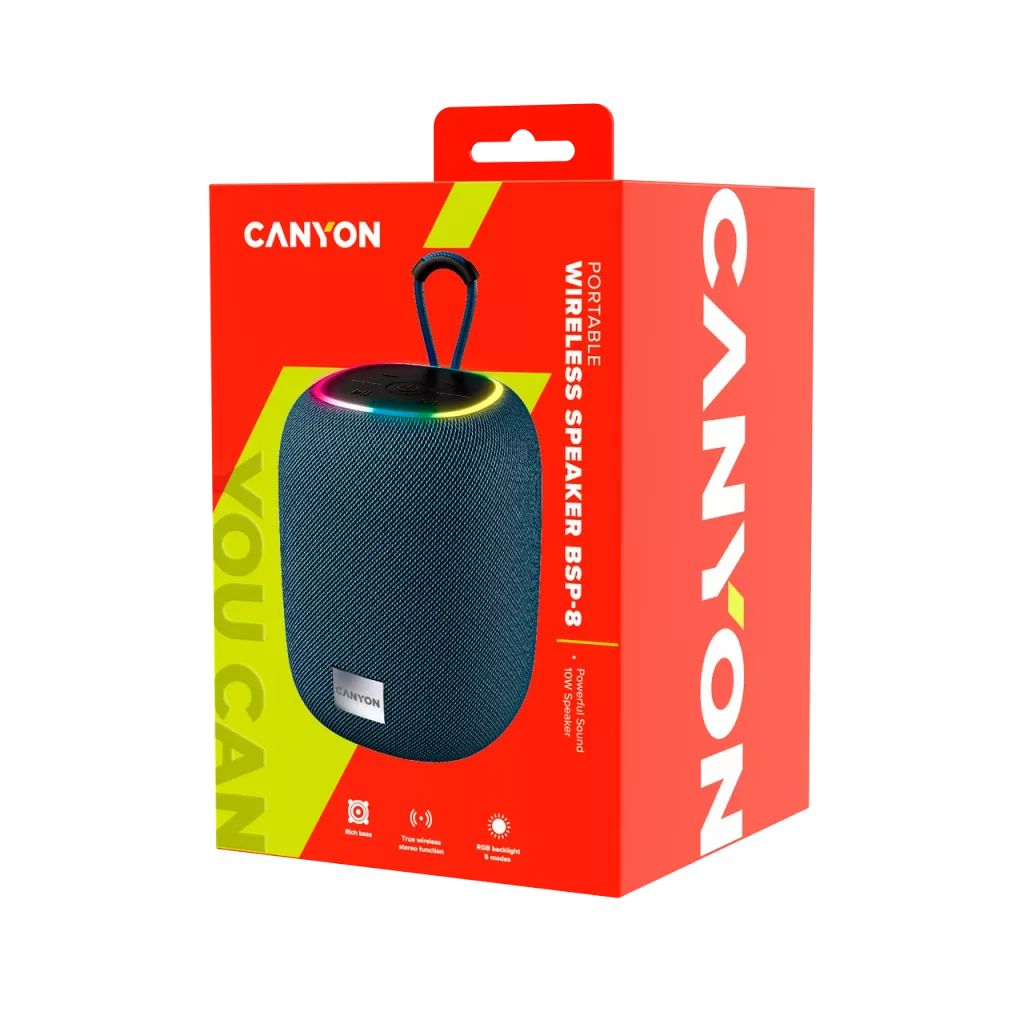 Canyon BSP-8 Bluetooth Wireless Speaker Grey