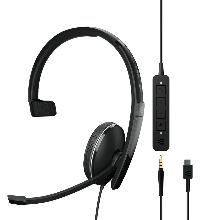 Sennheiser / EPOS ADAPT 135 USB-C II Mono UC Optimized Headset Black