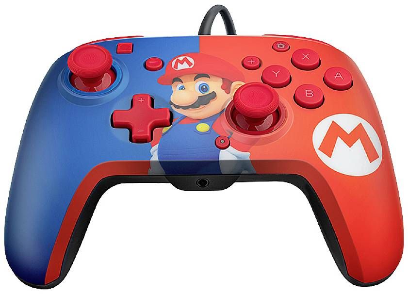 PDP Nintendo Switch Mario Rematch USB Gamepad Red/Blue