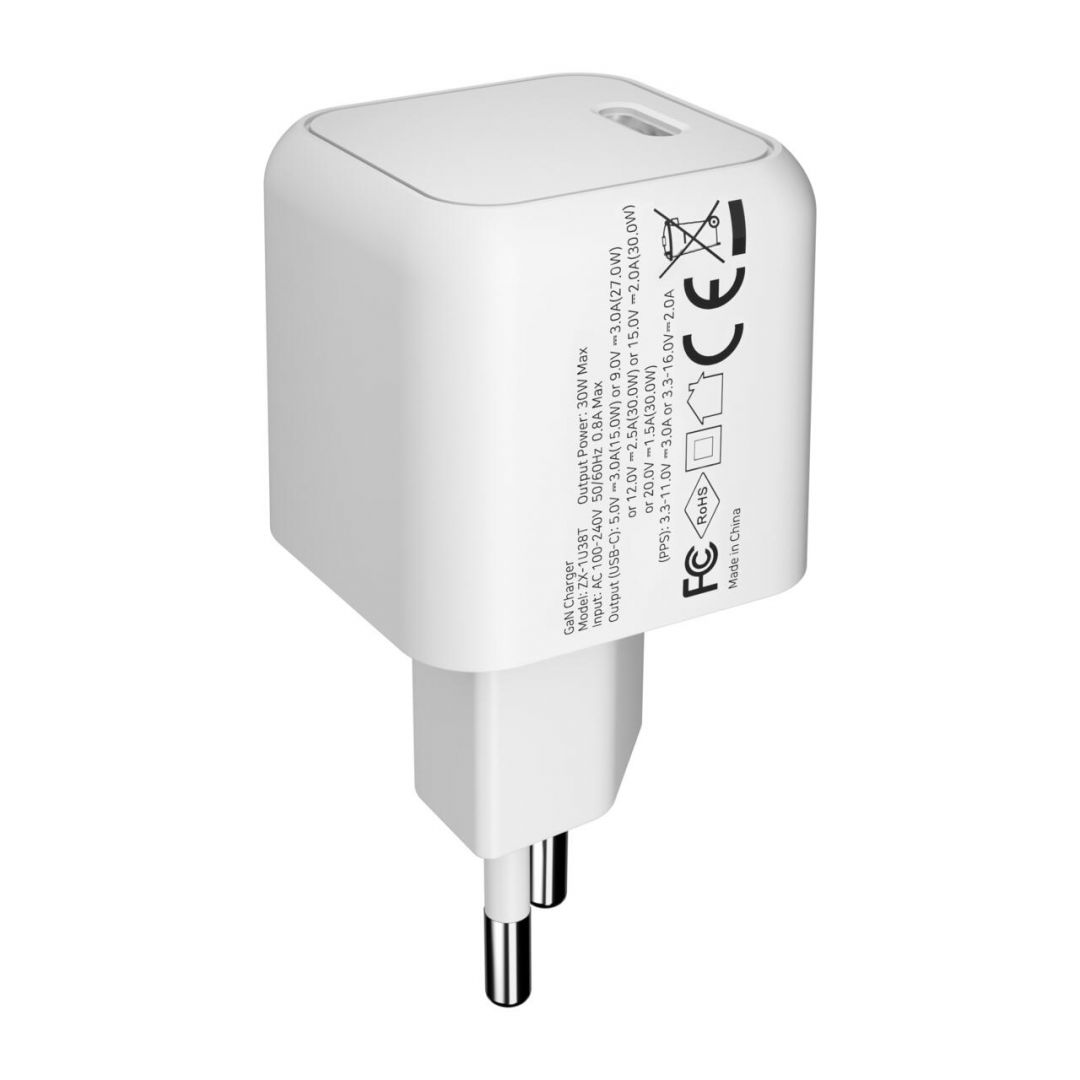 Next One 30W USB-C PD Gan Wall Charger White