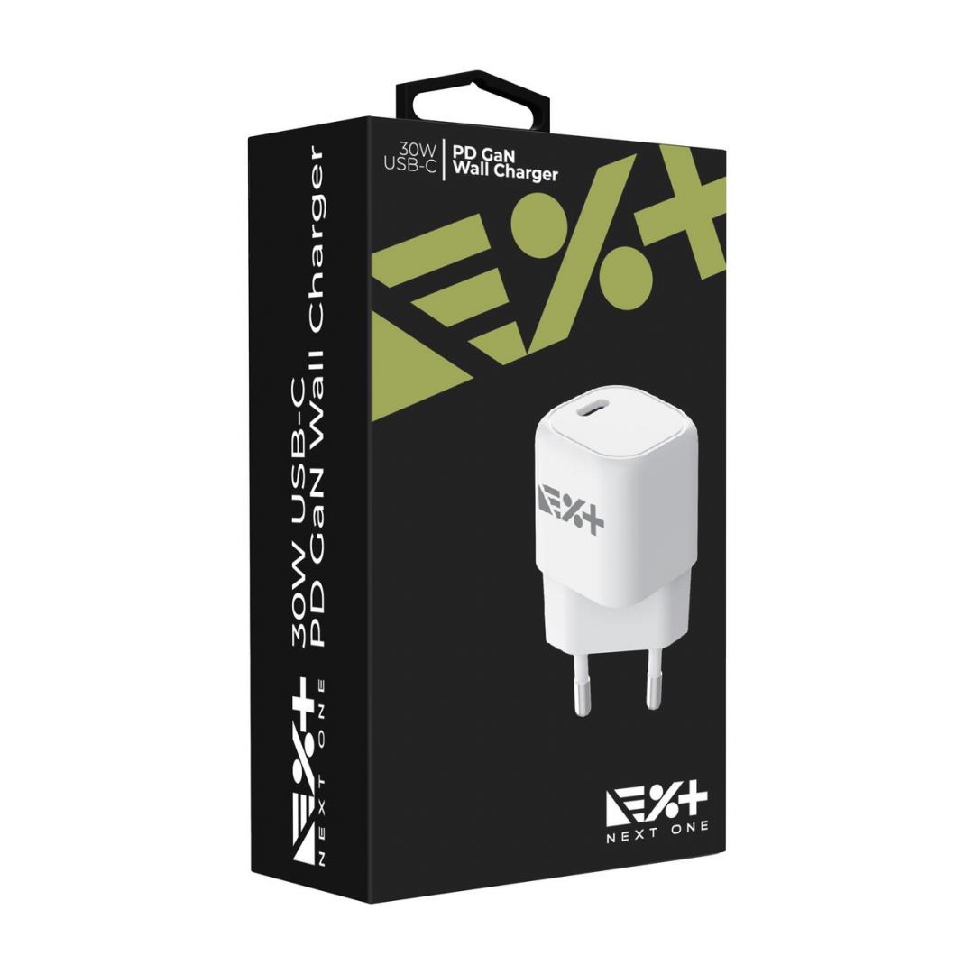 Next One 30W USB-C PD Gan Wall Charger White