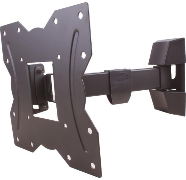 Well SW143 13"-43" Full Motion Flat Screen Mount Black