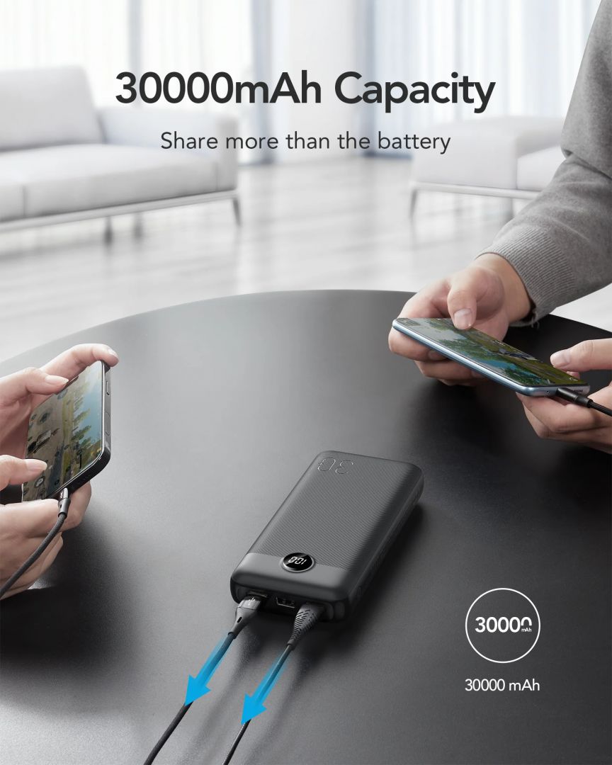 Veger VP3008PD L30 30000mAh Powerbank Black