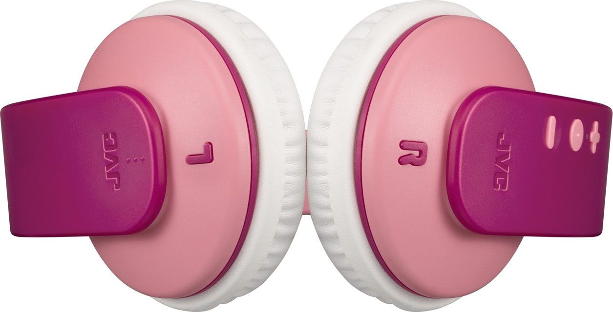 JVC HA-KD10W-P Wireless Bluetooth Headphones for Kids Pink