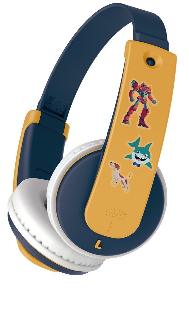 JVC HA-KD10W-Y Wireless Bluetooth Headphones for Kids Yellow