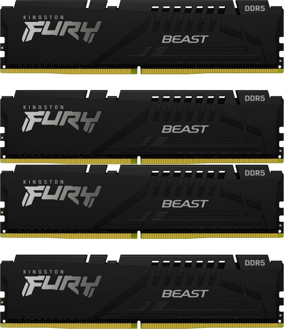 Kingston 64GB 6000Mhz Kit(4x16GB) Fury Beast Black