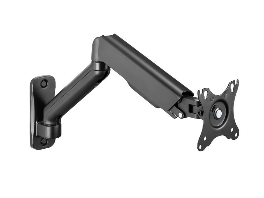 EQuip 17"-32" Single Monitor Wall-Mounted Bracket Black