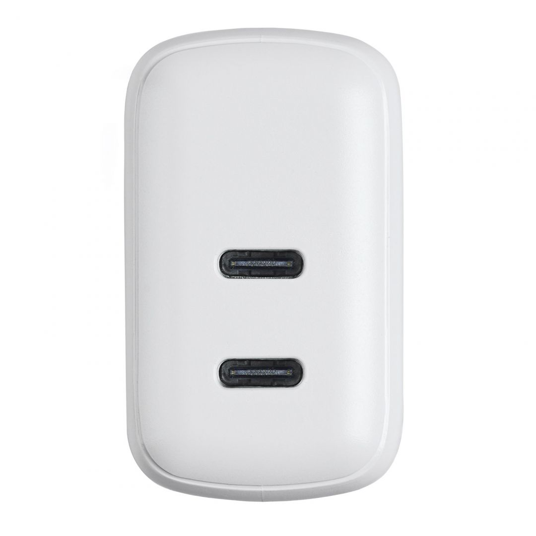 Akyga AK-CH-19 2xUSB-C PD Quick Charge 3.0 5-12V / 1,67-3A 40W White