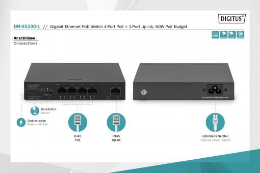 Digitus DN-95330-1 Gigabit PoE Switch