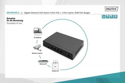 Digitus DN-95330-1 Gigabit PoE Switch