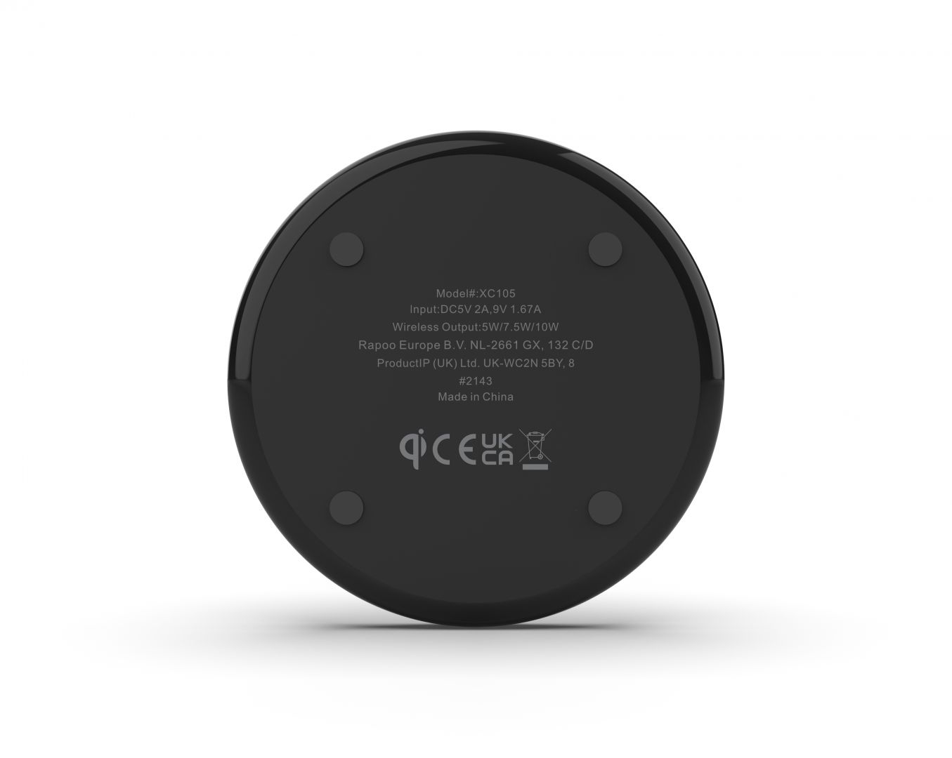 Rapoo XC105 Wireless Charging Pad 10W Black