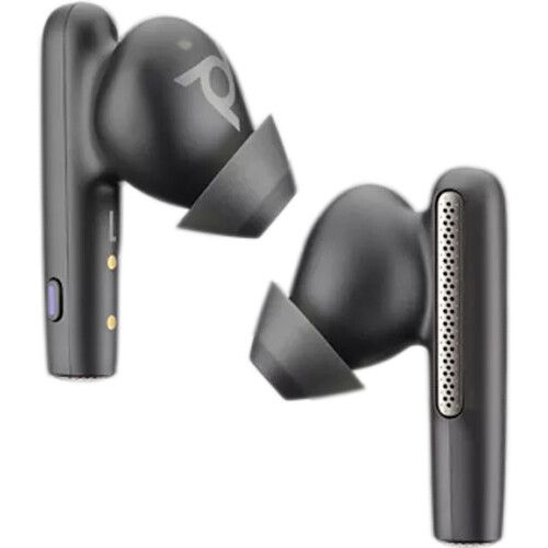 Poly Plantronics Voyager Free 60+ UC Touchscreen Charge Case USB-A Teams Bluetooth Headset Carbon Black