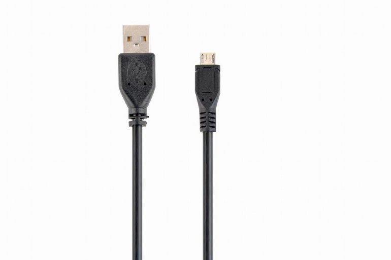 Gembird CCP-MUSB2-AMBM- micro USB cable 2.0 AM-MBM5P 1m Black