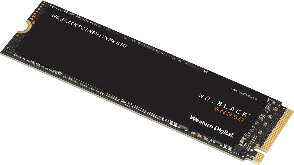 Western Digital 500GB M.2 2280 NVMe SN850 With Heatsink Black