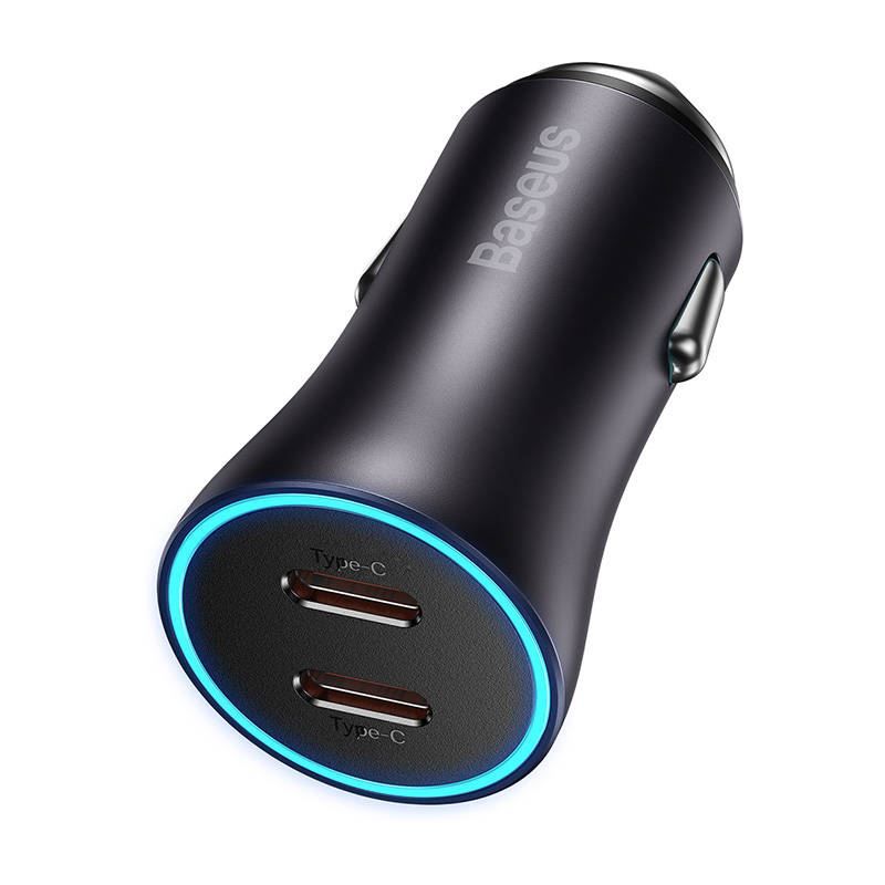 Baseus Golden Contactor Pro Car Charger Black