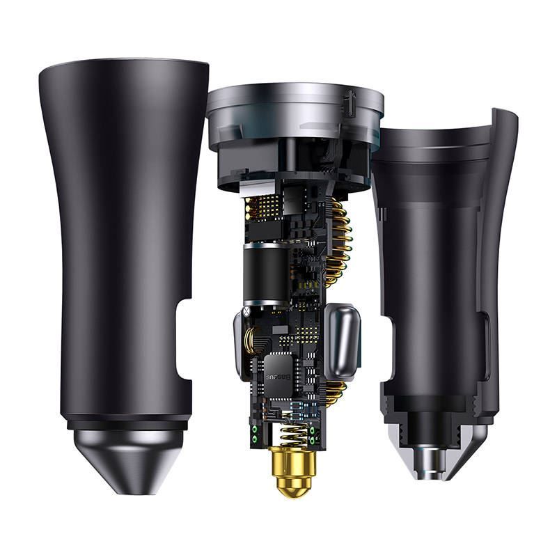 Baseus Golden Contactor Pro Car Charger Black