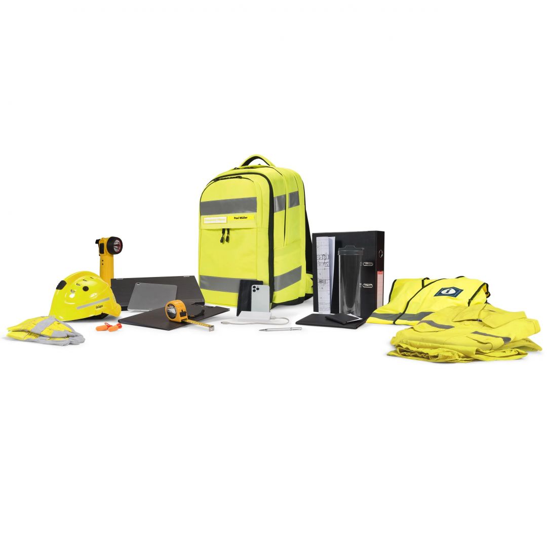 Dicota Backpack Hi-Vis 32/38 litres Yellow