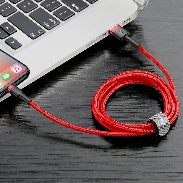 Baseus Cafule lightning Cable 2,4A 0,5m Red