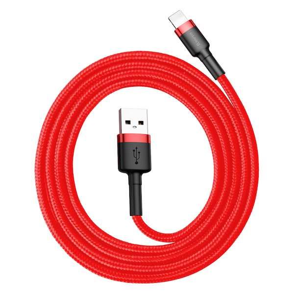 Baseus Cafule lightning Cable 2,4A 1m Red