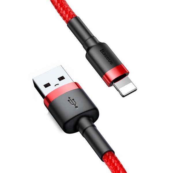 Baseus Cafule lightning Cable 2,4A 1m Red