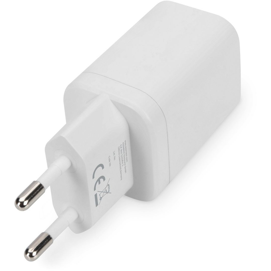 Digitus DA-10062 USB-C/USB-A DualPort Charger 30W White