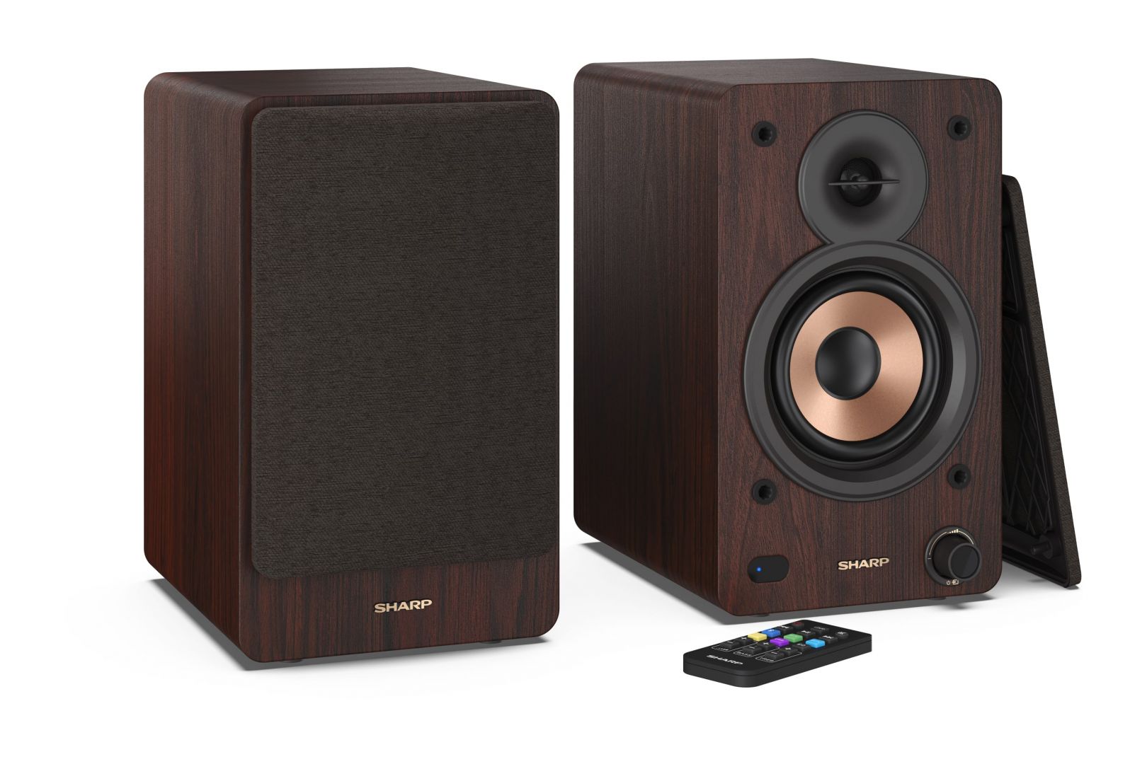 Sharp CP-SS30BR Bookshelf Speaker Brown