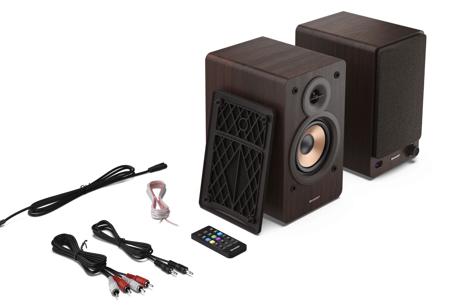 Sharp CP-SS30BR Bookshelf Speaker Brown