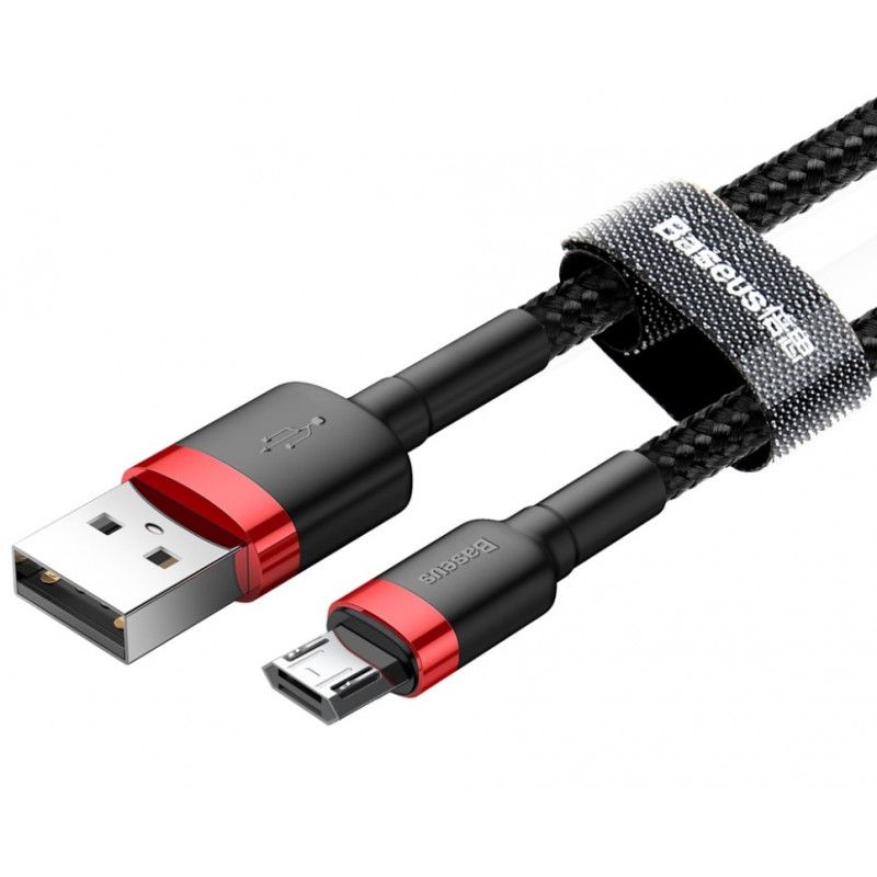 Baseus Cafule Micro-USB Cable 2,4A 1m Black/Red