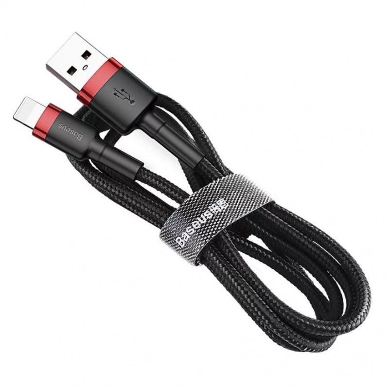 Baseus Cafule lightning Cable 2,4A 0,5m Black/Red