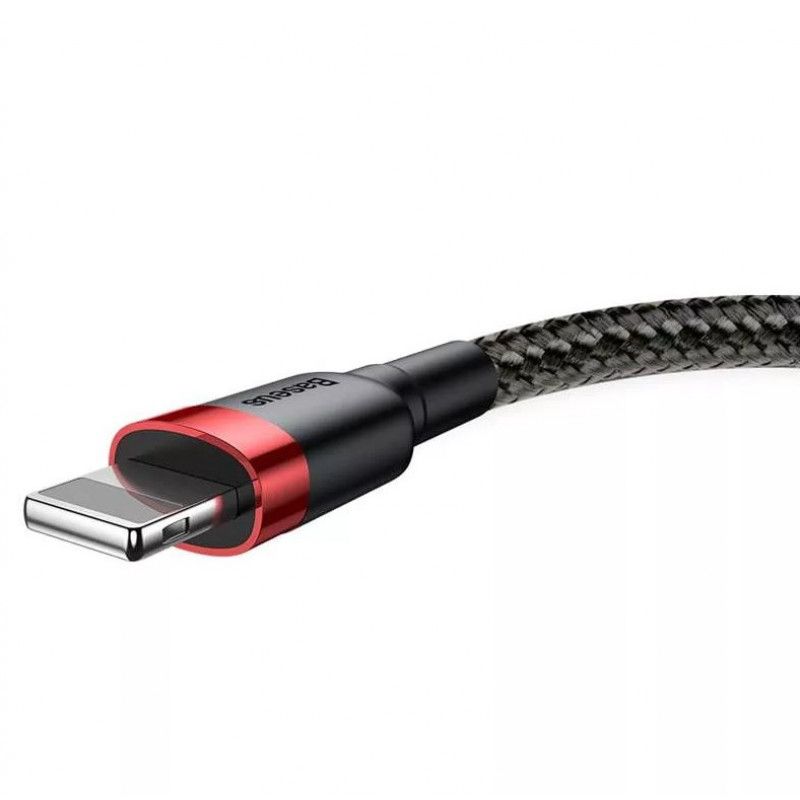 Baseus Cafule lightning Cable 2,4A 0,5m Black/Red