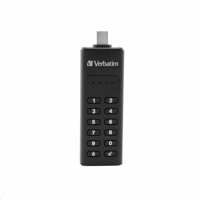 Verbatim 32GB Keypad Secure USB-C USB3.2 Black