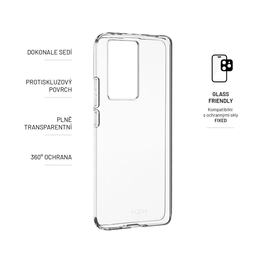 FIXED TPU Gel Case for Xiaomi POCO F5 Pro, clear