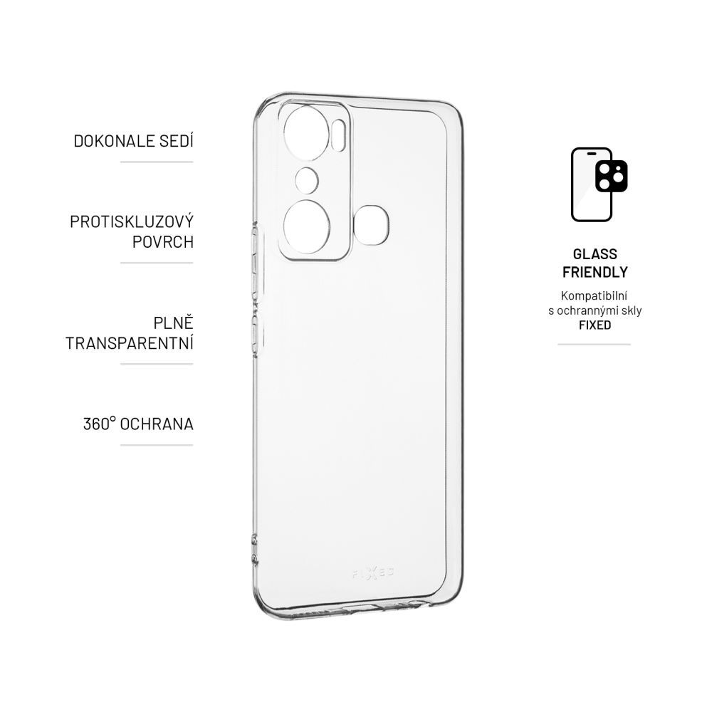 FIXED TPU Gel Case for Infinix Hot 20i, clear