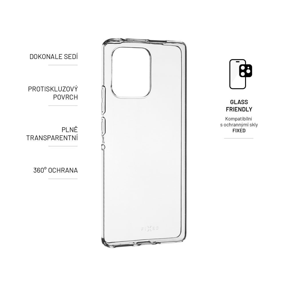 FIXED TPU Gel Case for Motorola Edge 40 Pro 5G, clear