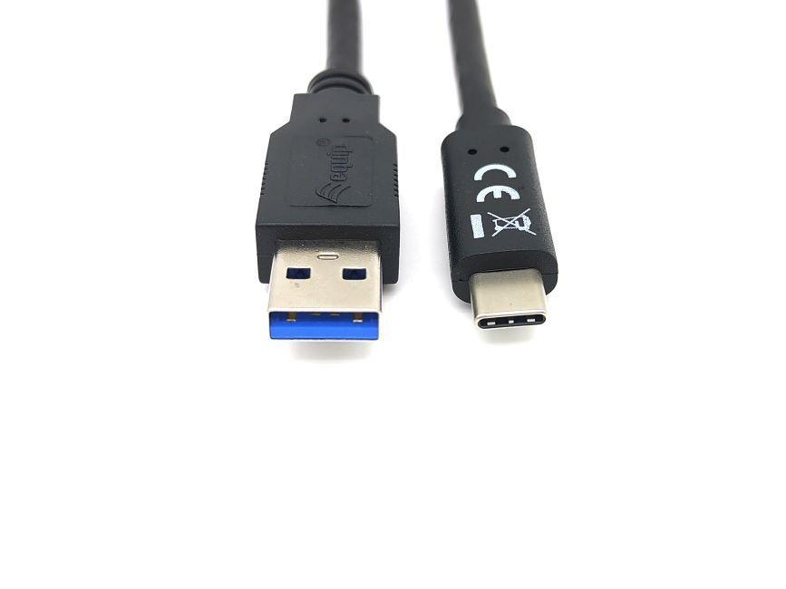 EQuip USB-C 3.2 Gen1 to USB-A 2m cable Black