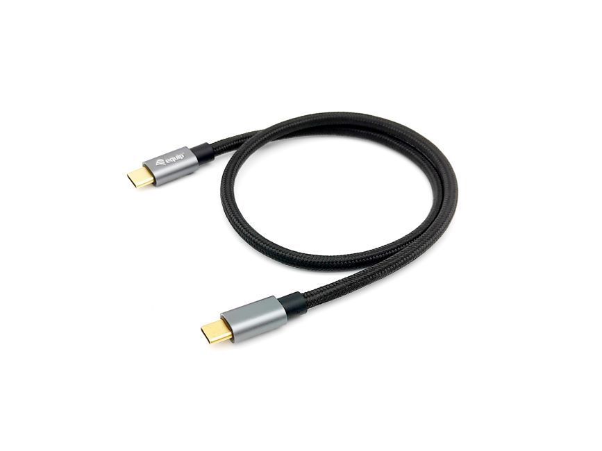 EQuip USB-C 3.2 Gen2 to USB-C 100W cable 1m Black