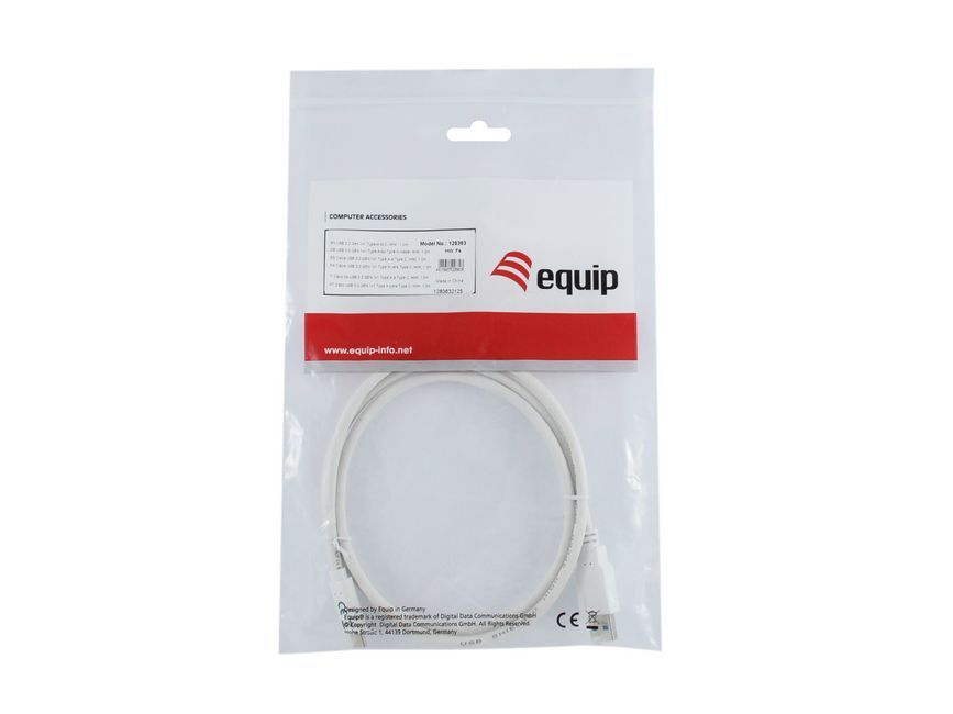 EQuip USB-C 3.2 Gen1 to USB-A cable 1m White